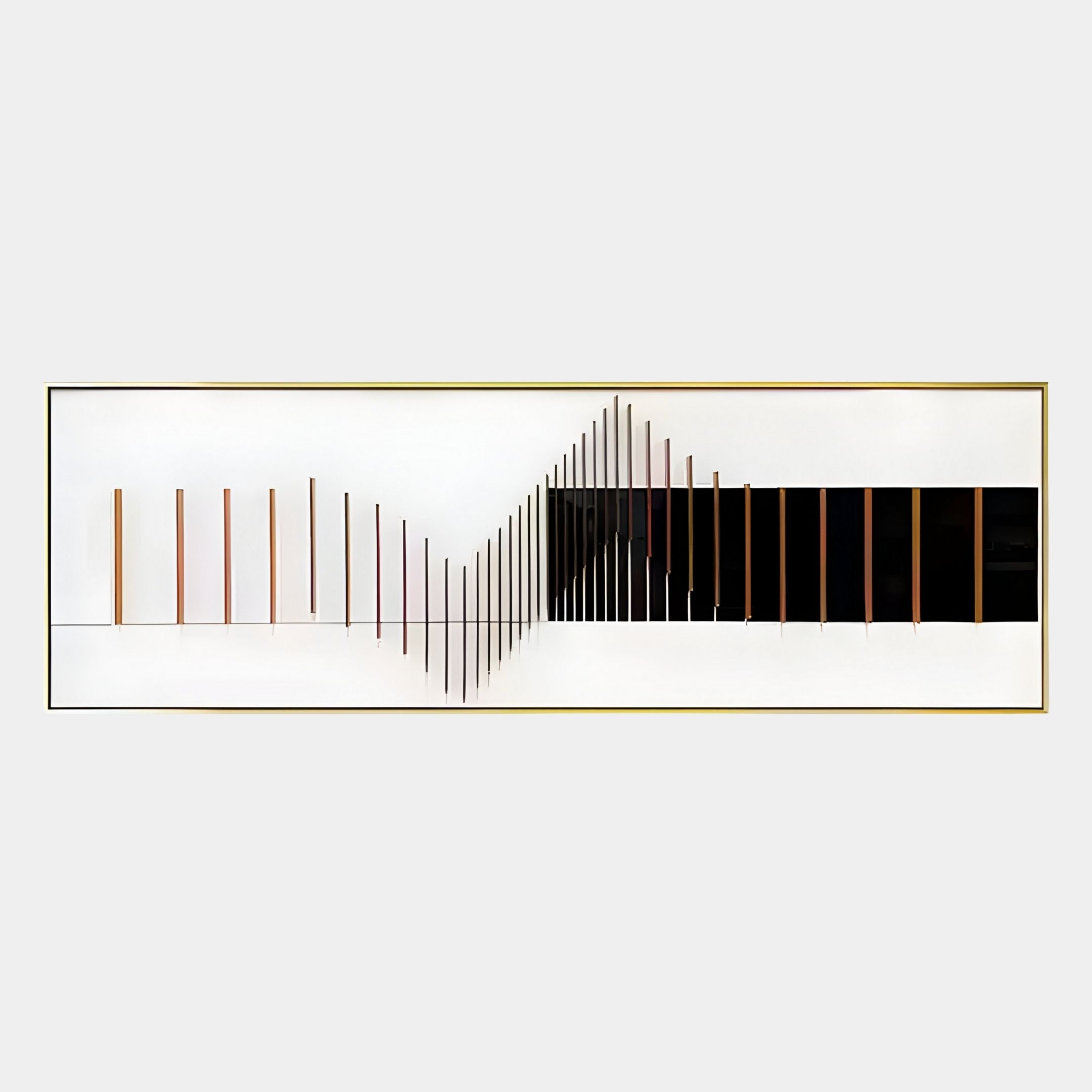 Oscavue II White & Black Ripple Acrylic 3D Wall Art