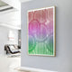 Cirvesta Rose Gradient Ripple Acrylic 3D Wall Art
