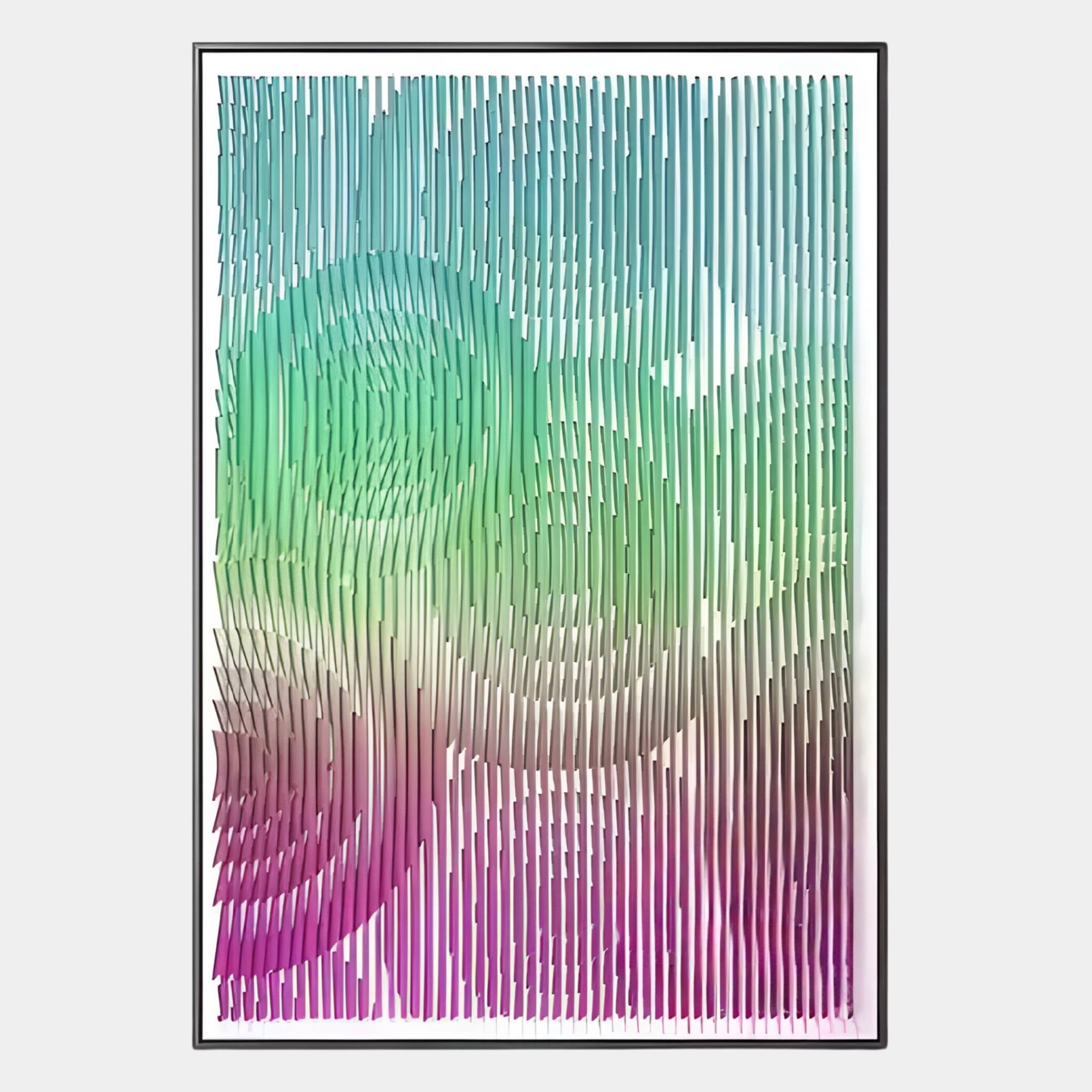Cirvesta Green Gradient Ripple Acrylic 3D Wall Art