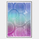 Cirvesta Blue Gradient Ripple Acrylic 3D Wall Art