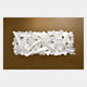 Stravira Copper I Sculptural White Metal 3D Wall Art