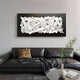 Stravira Black II Sculptural White Metal 3D Wall Art