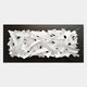 Stravira Black II Sculptural White Metal 3D Wall Art