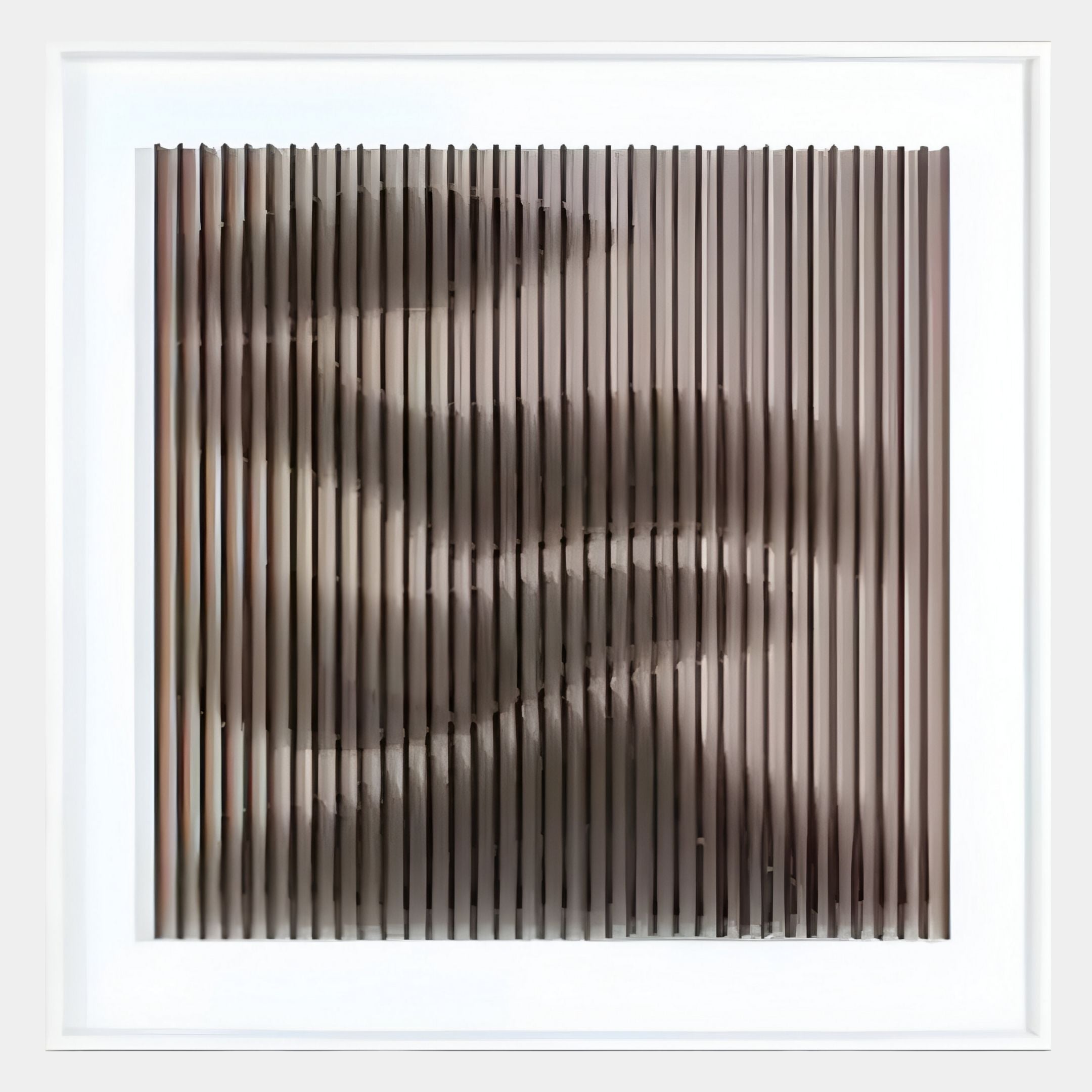 Linscend Brown Ripple Slatted Acrylic 3D Wall Art