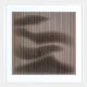 Linscend Brown Ripple Slatted Acrylic 3D Wall Art