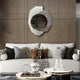 Ravira Mocha & Ice Textured Acrylic Mirror 3D Wall Art
