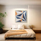 Valtrix Multicolour Geometric Stripe Acrylic 3D Wall Art