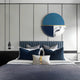 Meridra Blue & Marble Segment Circular 3D Wall Art