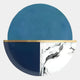 Meridra Blue & Marble Segment Circular 3D Wall Art