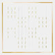 Linquora Vertical Rhythm Gold Foil Acrylic 3D Wall Art