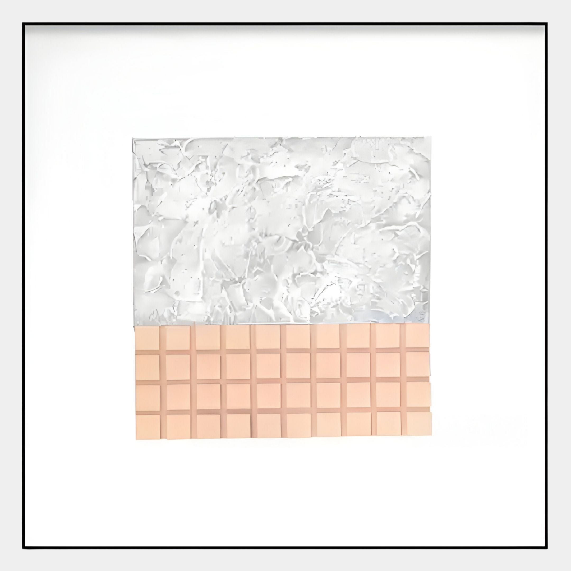 Terracube VII Hand-Painted Framed Acrylic 3D Wall Art