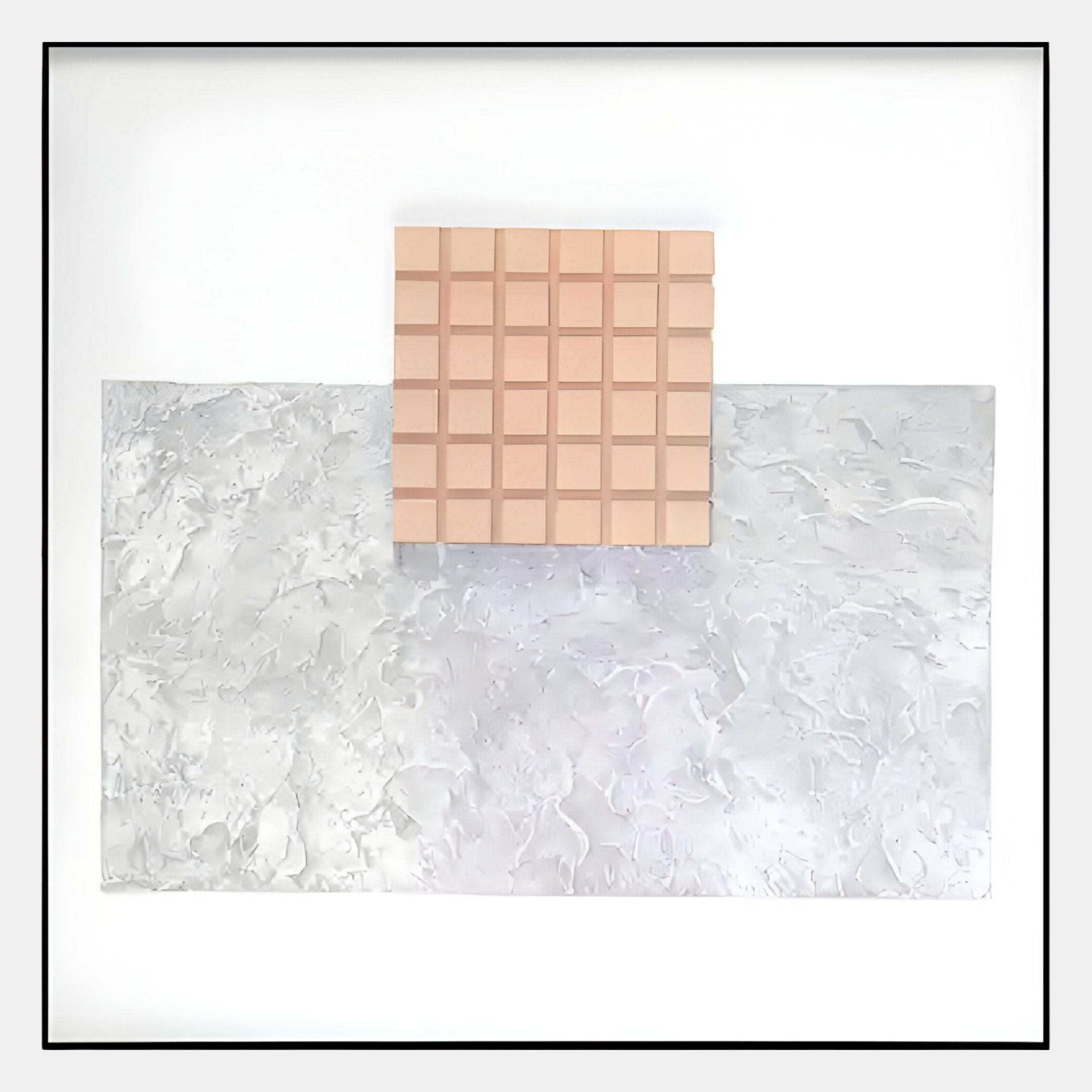 Terracube X Hand-Painted Framed Acrylic 3D Wall Art