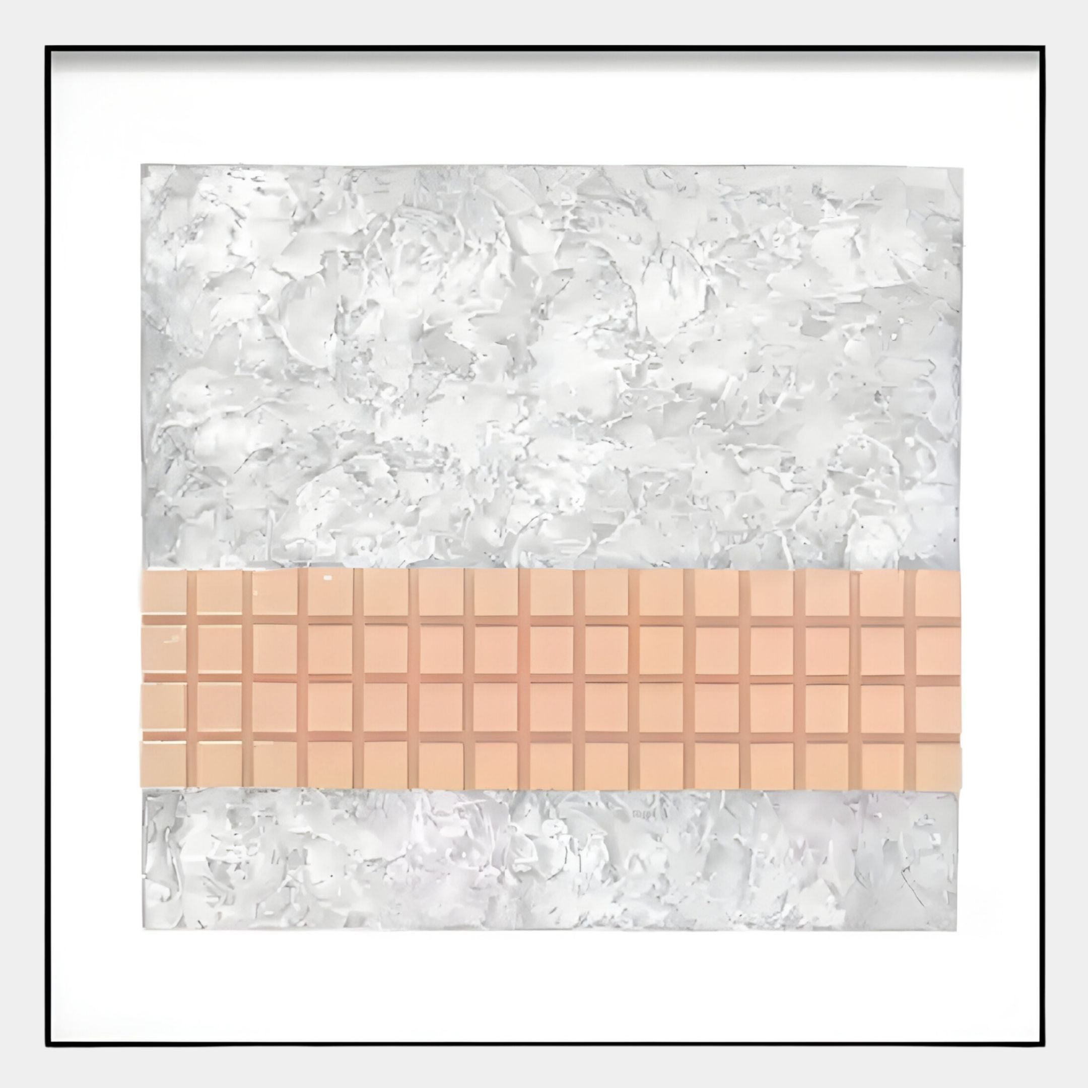 Terracube I Hand-Painted Framed Acrylic 3D Wall Art
