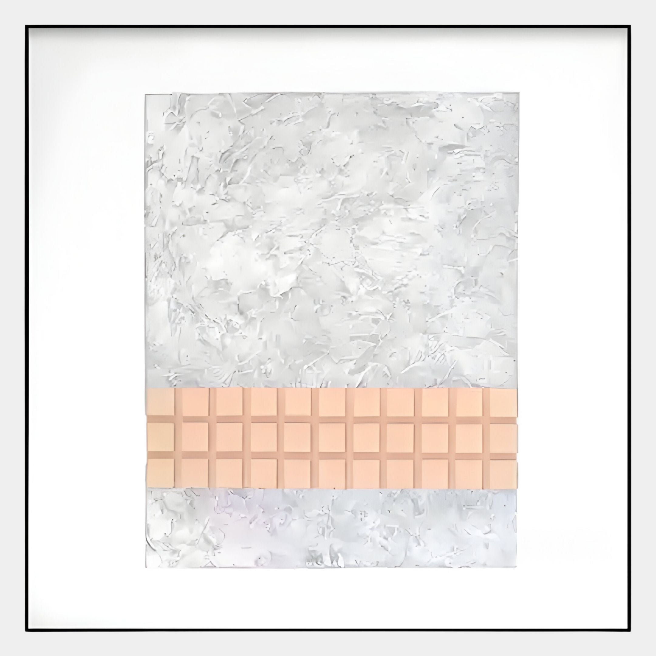 Terracube V Hand-Painted Framed Acrylic 3D Wall Art