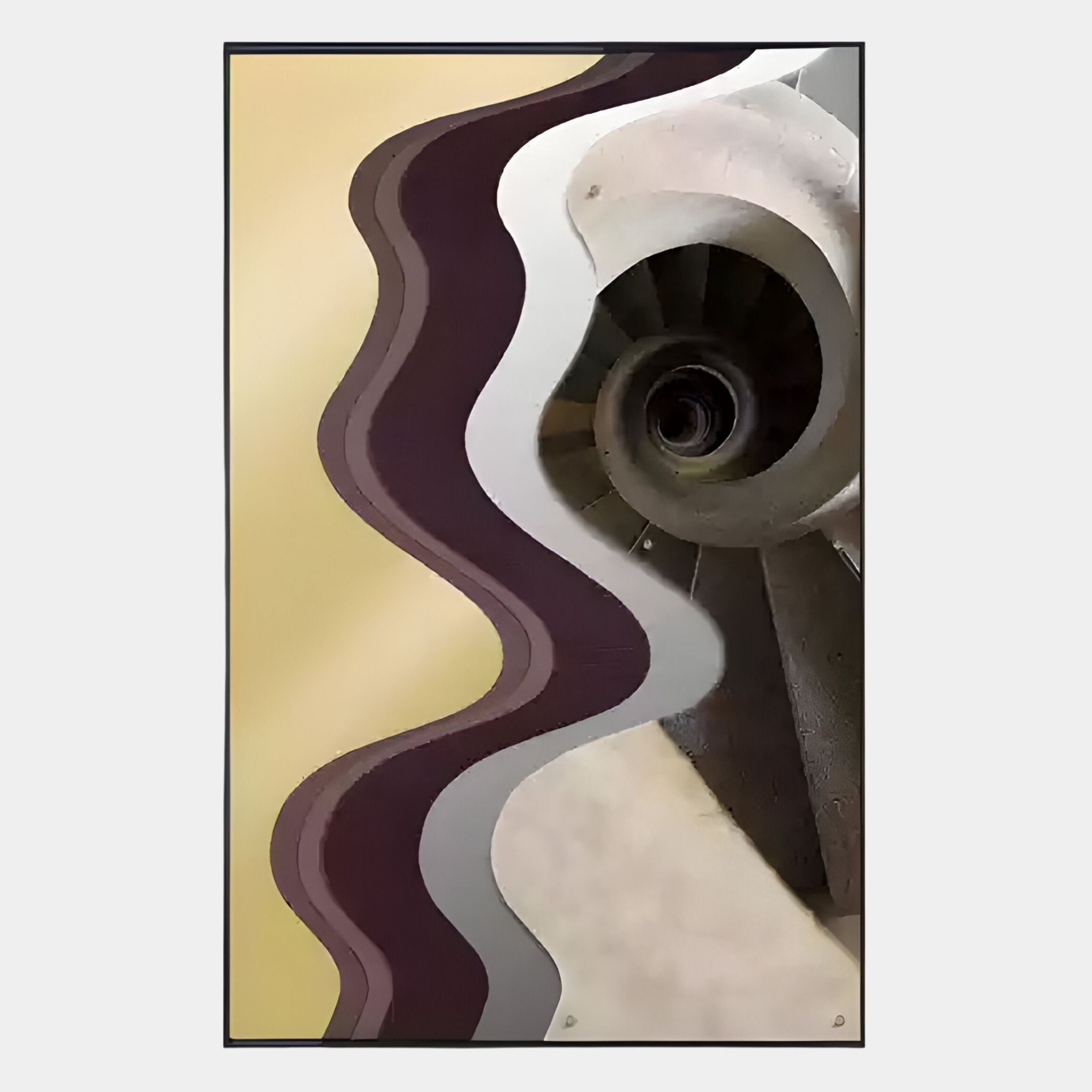 Veridra Spiral Stair III Acrylic & Metal 3D Wall Art