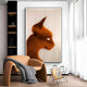 Panthra Ember Orange Acrylic Stripe 3D Wall Art