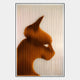 Panthra Ember Orange Acrylic Stripe 3D Wall Art