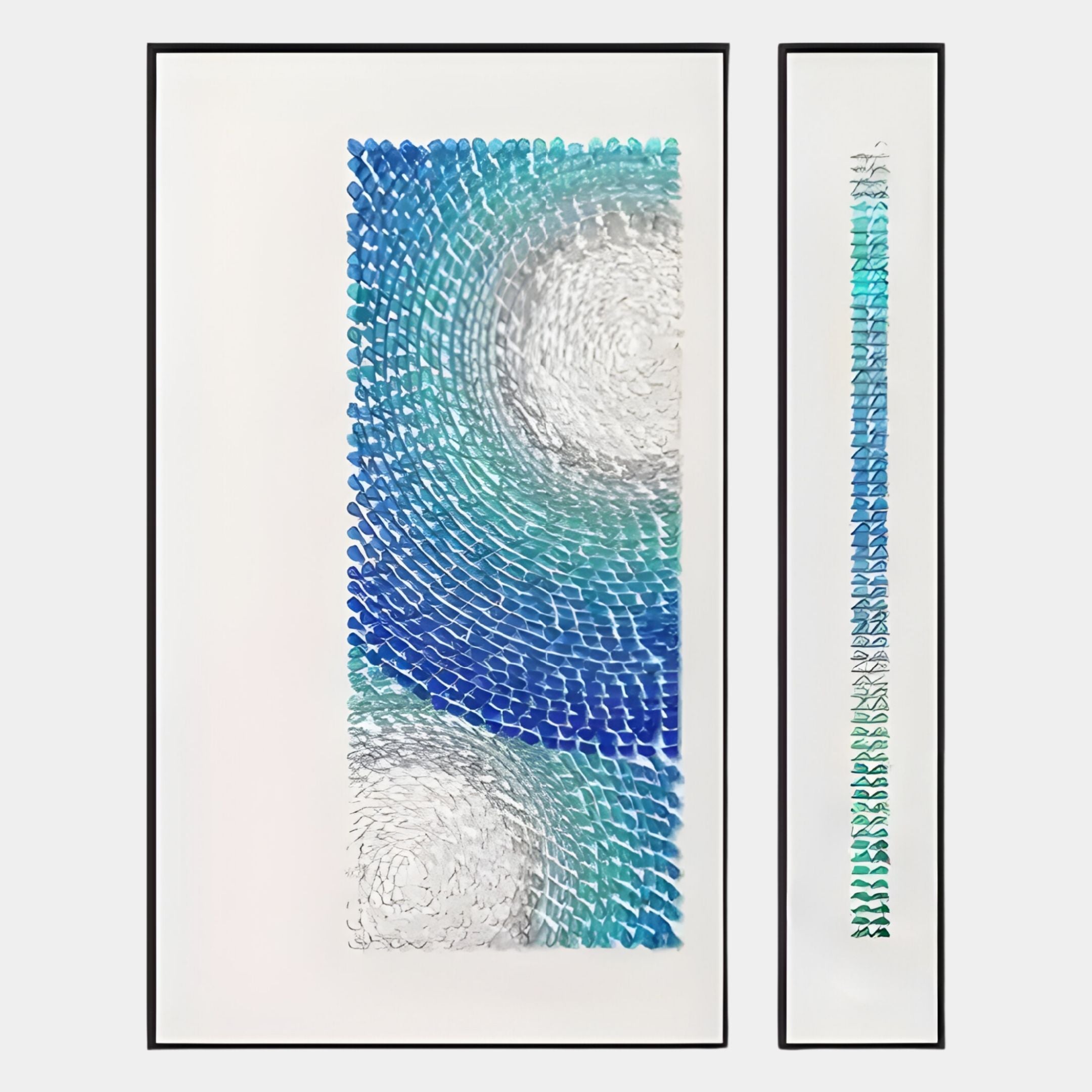 Virelium 2-Set Azure Gradient I Acrylic 3D Wall Art