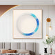 Virelium Azure Gradient Single Ring Acrylic 3D Wall Art