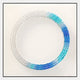 Virelium Azure Gradient Single Ring Acrylic 3D Wall Art