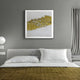 Fractura Sunlit Yellow Square 3D Acrylic Wall Art