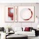Virelium 3-Set Flame Gradient Single Ring I Acrylic 3D Wall Art