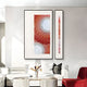 Virelium 3-Set Flame Gradient Double Ring I Acrylic 3D Wall Art