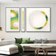 Virelium 3-Set Verdant Gradient Single Ring II Acrylic 3D Wall Art