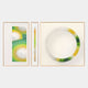 Virelium 3-Set Verdant Gradient Single Ring II Acrylic 3D Wall Art