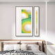 Virelium 3-Set Verdant Gradient Double Ring II Acrylic 3D Wall Art