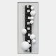 Orbevo Black & White Sphere Vertical 3D Acrylic Wall Art