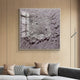 Velorra Dusty Lavender Bloom Ribbon Acrylic Frame 3D Wall Art