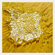 Velorra Golden Honey Bloom Ribbon Frameless 3D Wall Art