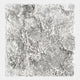 Auralith White Layered Leather 3D Wall Art by Giant Sculptures featuring hundreds of handcrafted white leather segments forming organic, petal-like textures with natural shadow depth, shown against a light grey background.