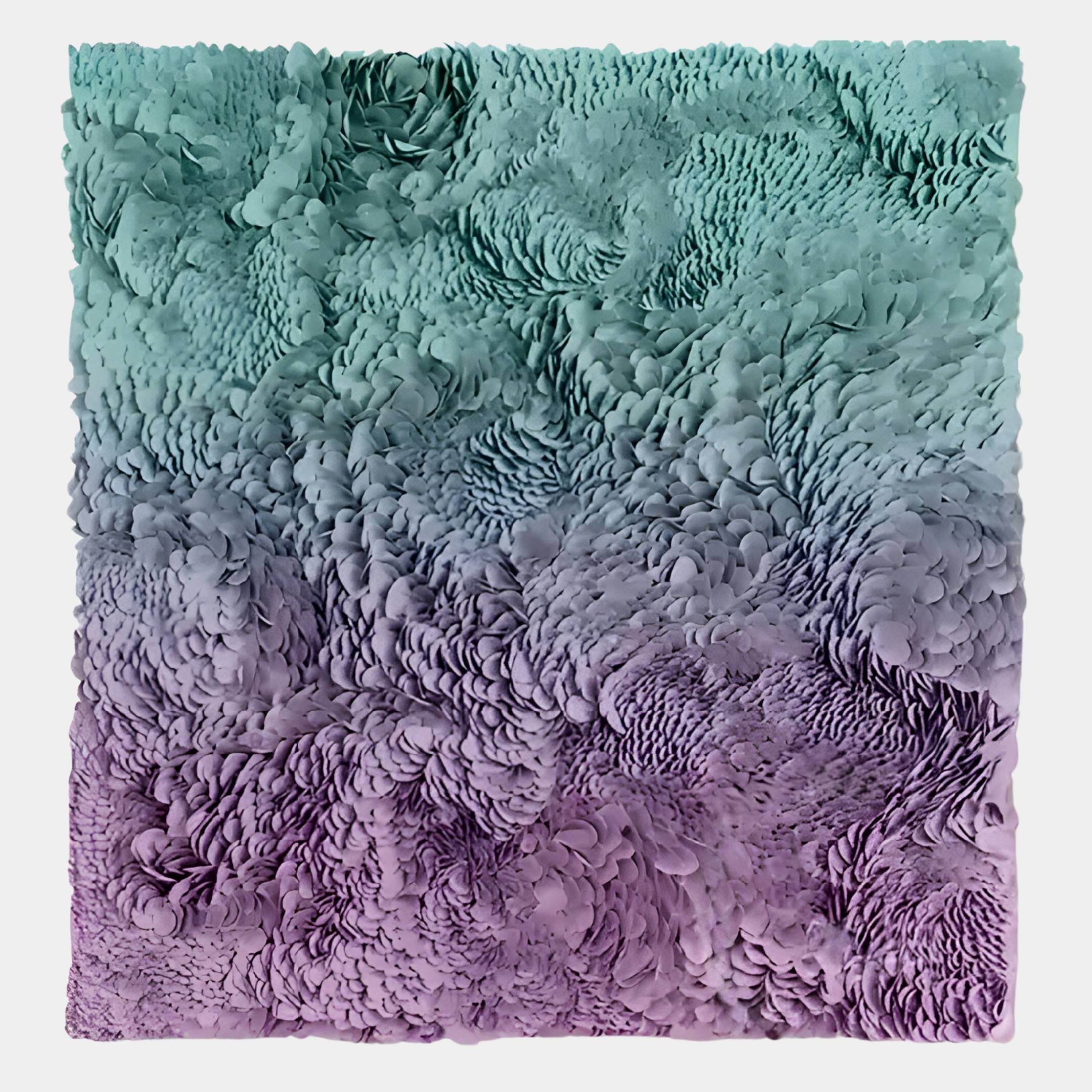 Auralith Lilac Fade Layered Leather 3D Wall Art