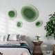 Nuvora Green Gradient Cluster 3D Acrylic Wall Art