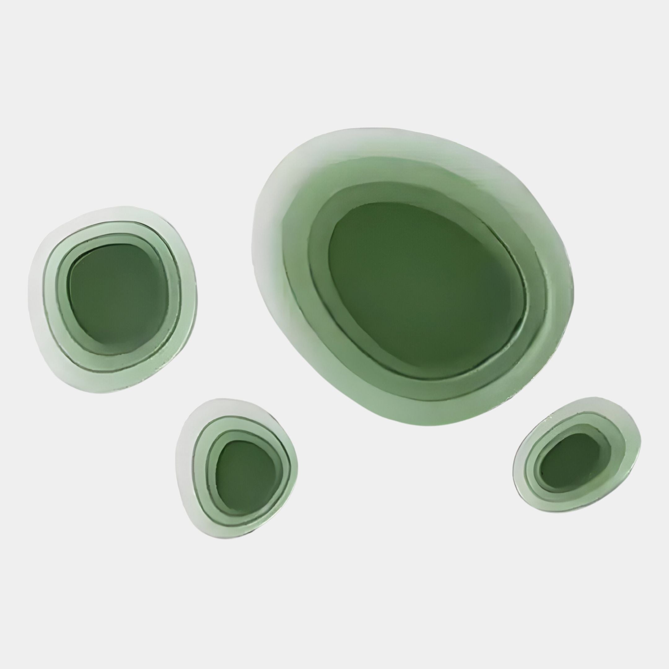 Nuvora Green Gradient Cluster 3D Acrylic Wall Art