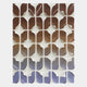 Foliora Cocoa & Lilac Grid Leaf Acrylic 3D Wall Art