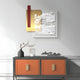 Inkarch Red & Gold Overlook Scene Acrylic 3D Wall Art