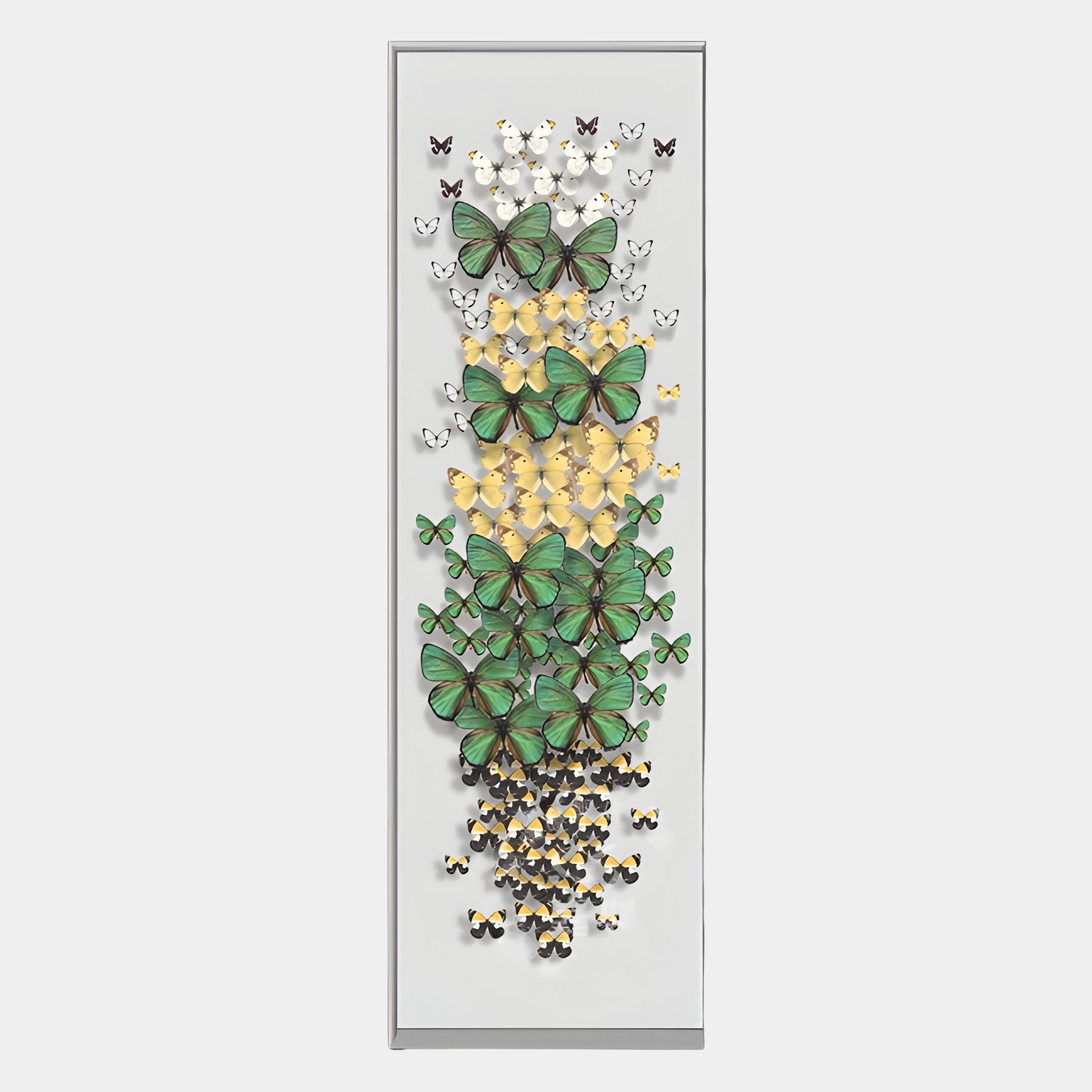 Papillora Green & Yellow Gradient Butterfly Acrylic 3D Wall Art