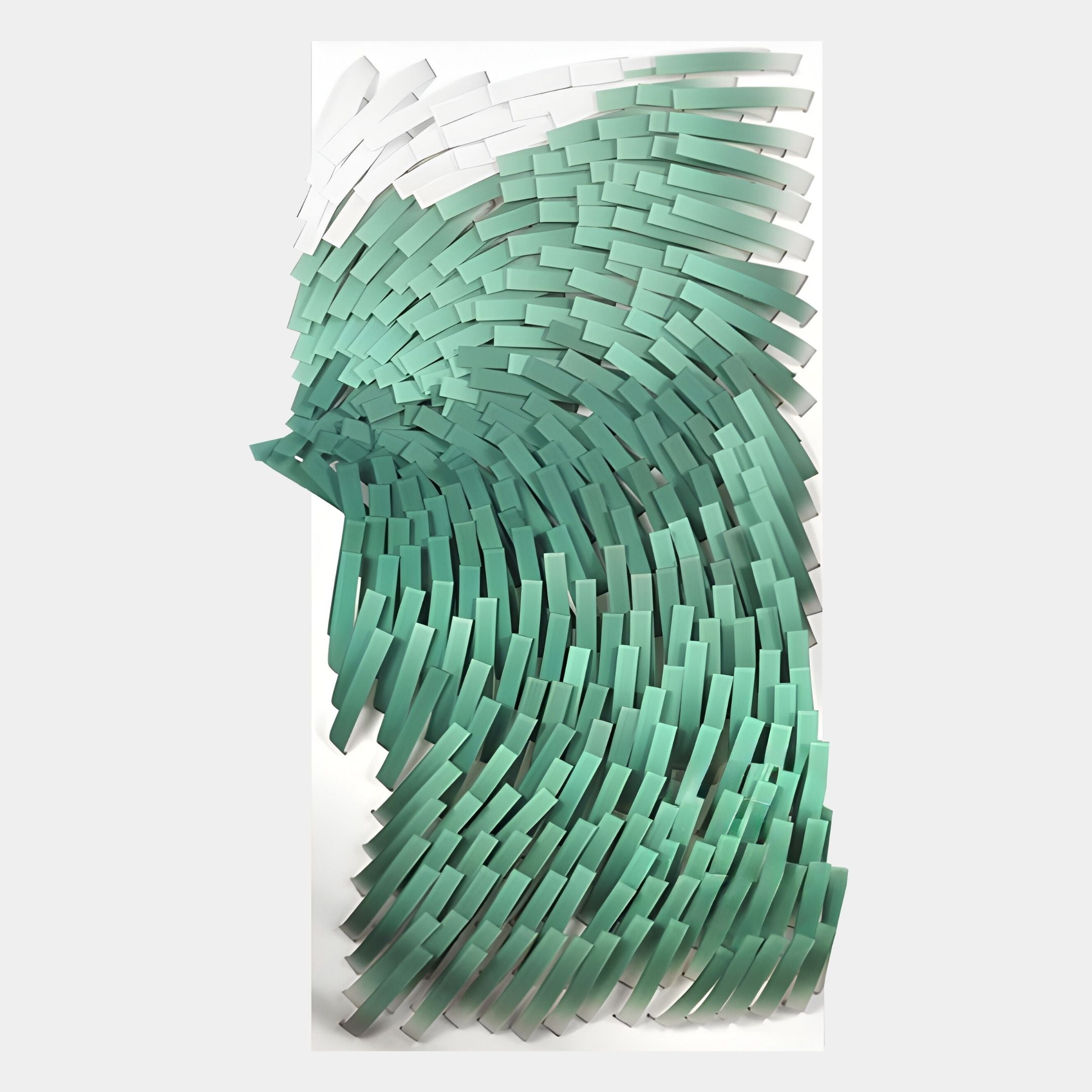 Avarin Turquoise Wave Swirl Acrylic Tile 3D Wall Art
