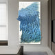 Avarin Sky Blue Wave Swirl Acrylic Tile 3D Wall Art