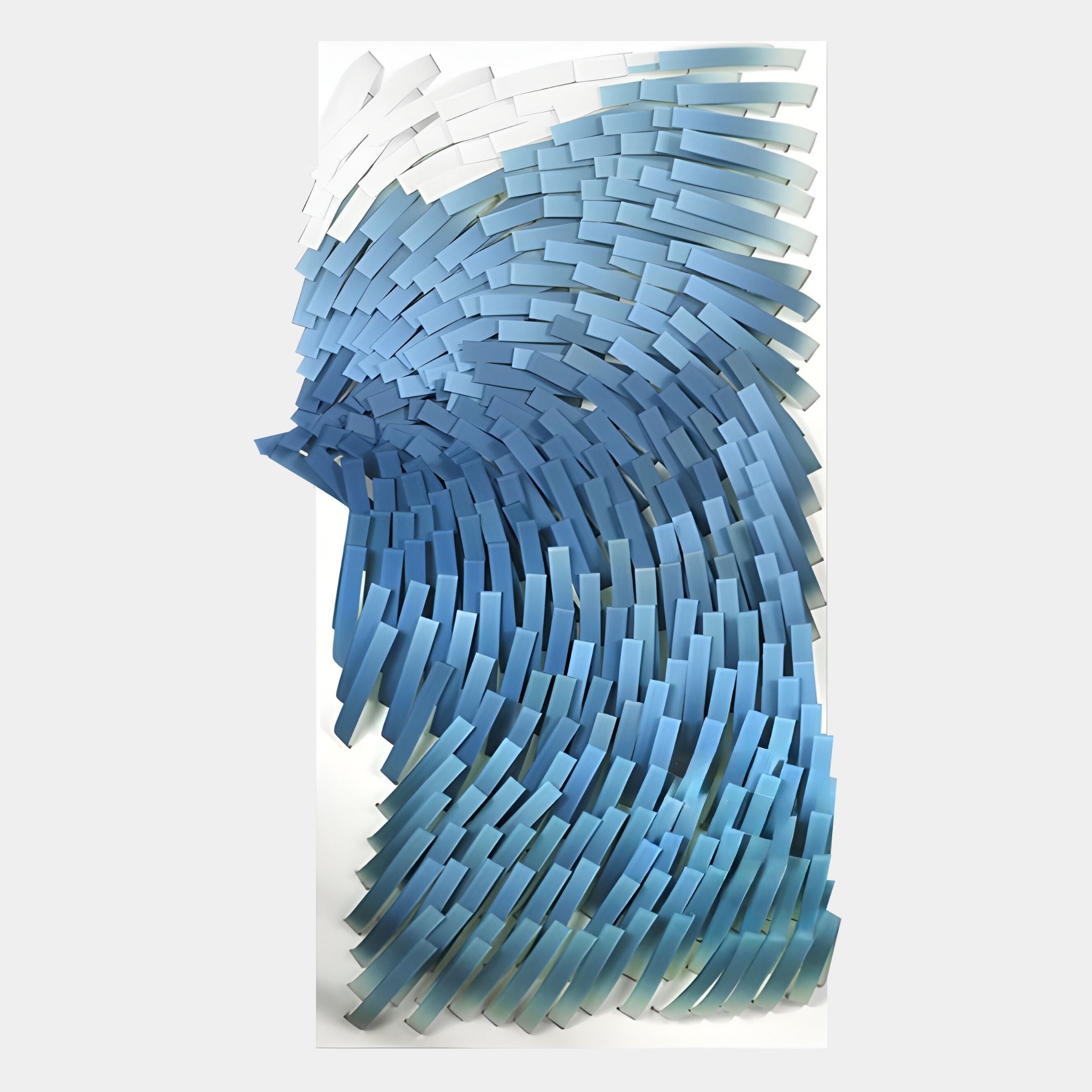 Avarin Sky Blue Wave Swirl Acrylic Tile 3D Wall Art