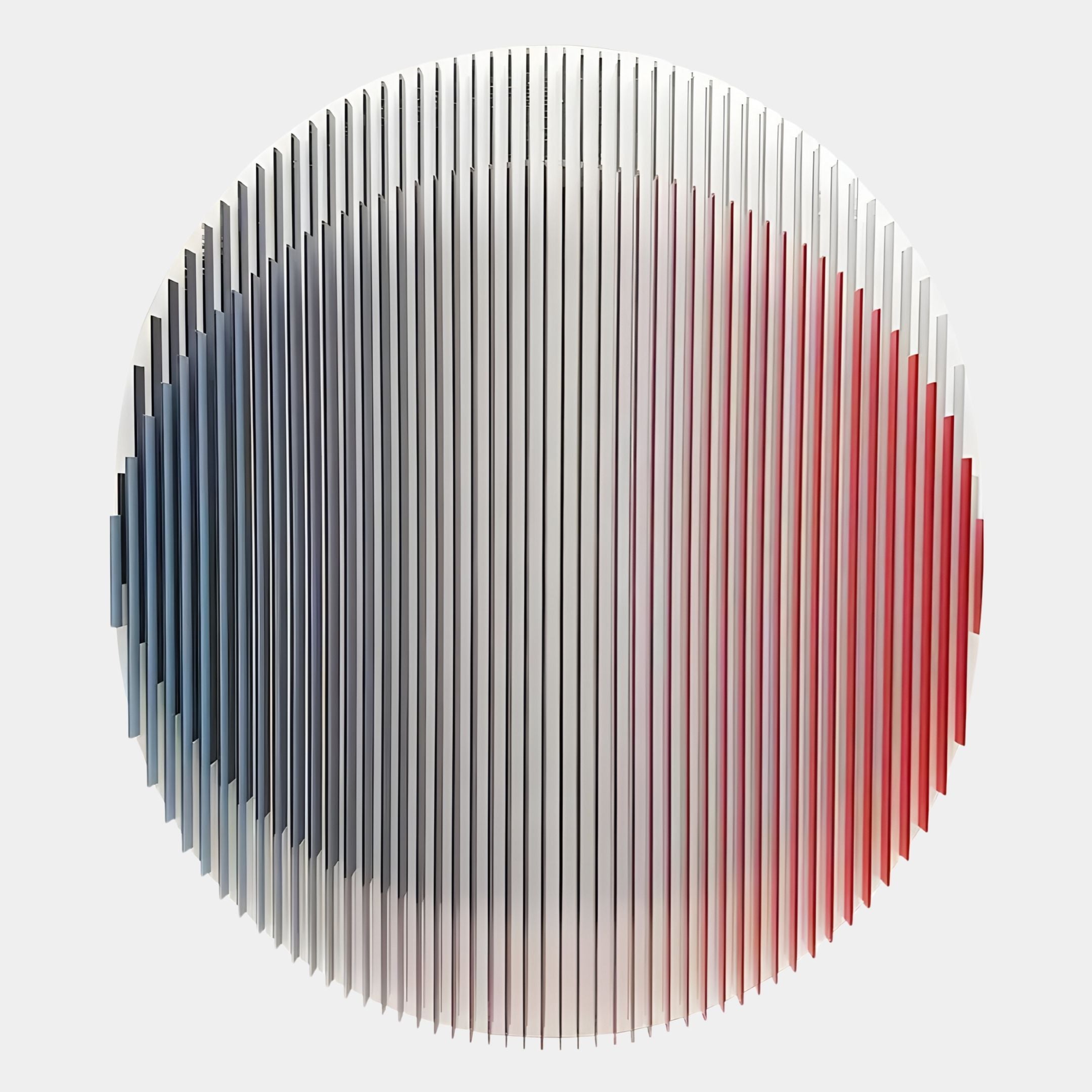 Sonorad Red & Blue Gradient Round Acrylic 3D Wall Art