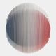 Sonorad Red & Blue Gradient Round Acrylic 3D Wall Art