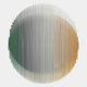 Sonorad Green & Amber Gradient Round Acrylic 3D Wall Art