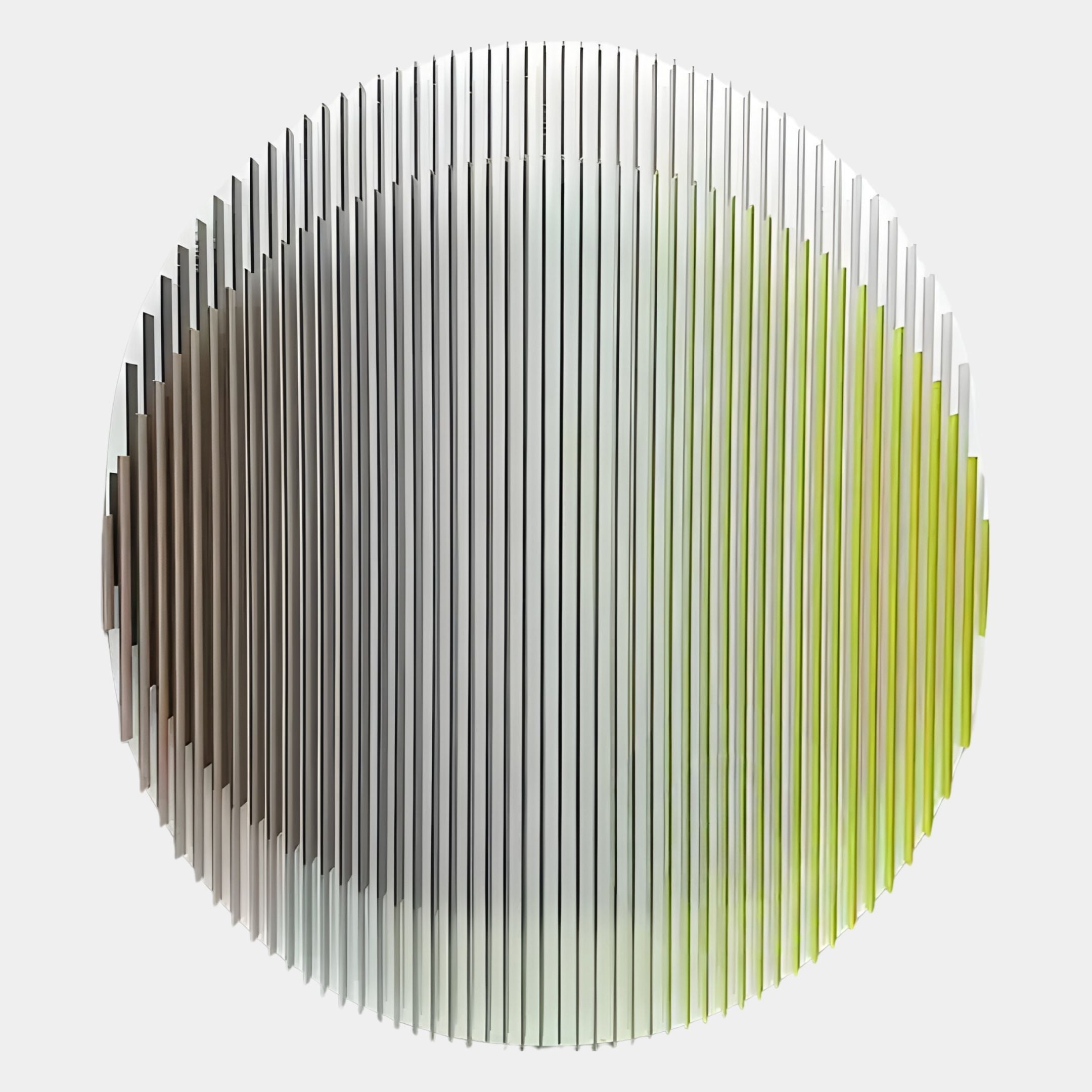 Sonorad Brown & Yellow Gradient Round Acrylic 3D Wall Art