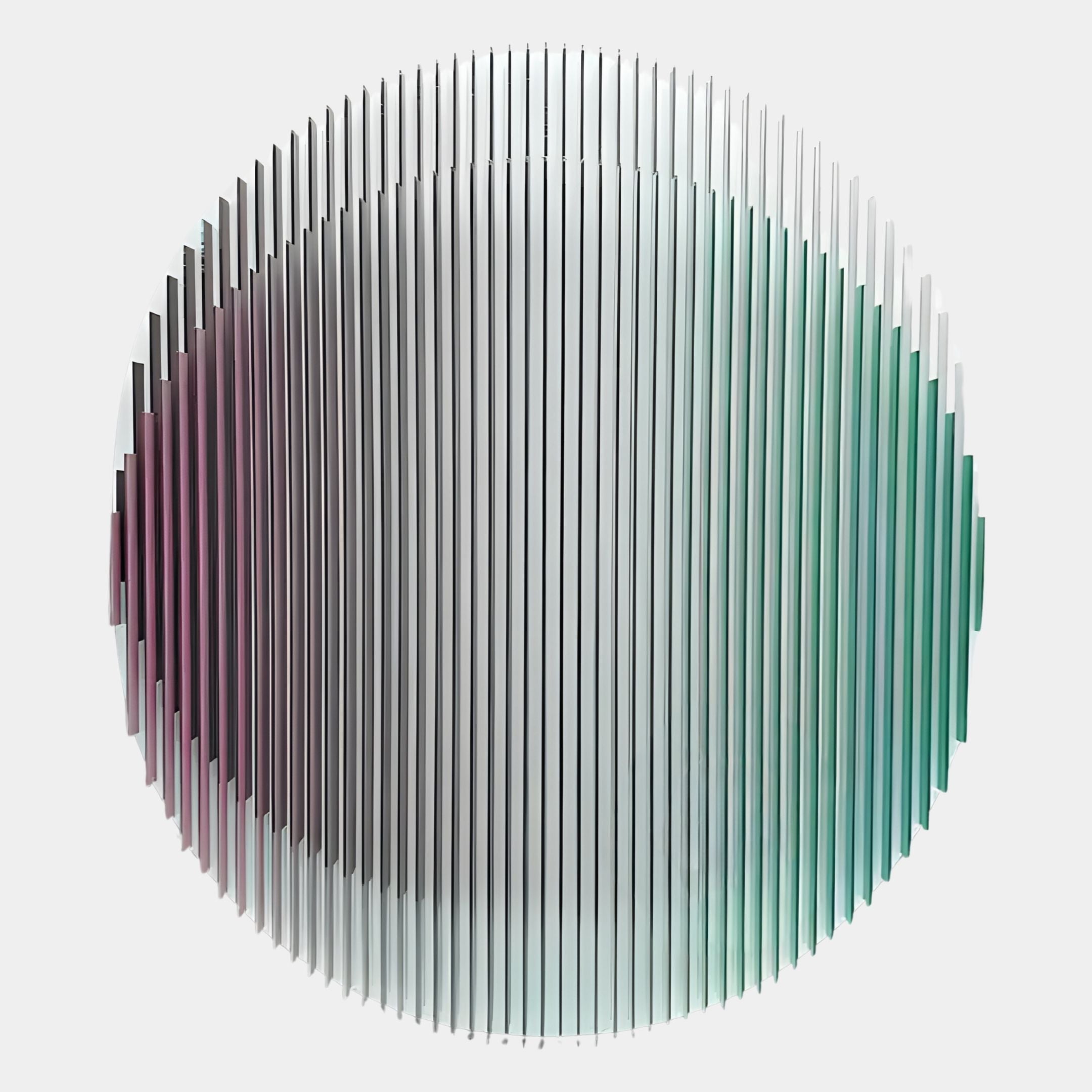 Sonorad Plum & Aqua Gradient Round Acrylic 3D Wall Art