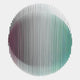Sonorad Plum & Aqua Gradient Round Acrylic 3D Wall Art