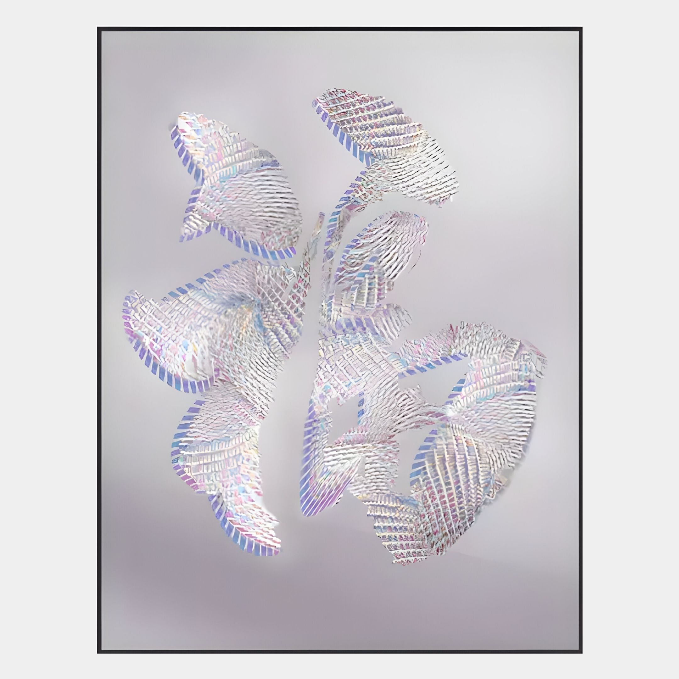 Holoira Bloom Form I Iridescent Ripple Acrylic 3D Wall Art